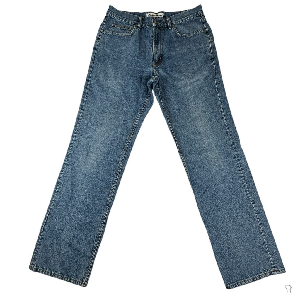 Indigo Palms Jeans Mens 36x34 Classic Fit Blue Denim Straight Leg